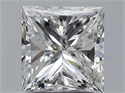Natural Diamond 2.00 Carats, Princess with  Cut, G Color, SI2 Clarity and Certified by HRD