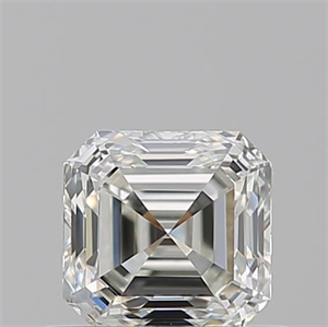 Picture of Natural Diamond 0.57 Carats, Asscher with  Cut, I Color, VVS1 Clarity and Certified by GIA