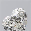 Natural Diamond 0.50 Carats, Heart with  Cut, I Color, VVS1 Clarity and Certified by GIA