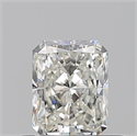 Natural Diamond 0.50 Carats, Radiant with  Cut, I Color, VVS2 Clarity and Certified by GIA