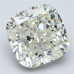 Foto Diamante Natural 2.51 quilates, Del cojín , Color L, claridad SI2 y certificado GIA de
