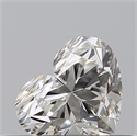 Natural Diamond 0.42 Carats, Heart with  Cut, H Color, VVS1 Clarity and Certified by GIA