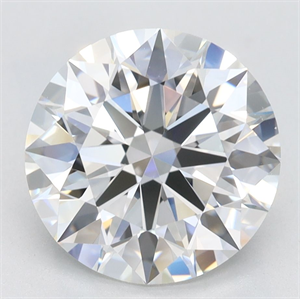 Picture of Lab Grown Diamond 3.05 Carats, Round with Ideal Cut, E Color, IF Clarity and Certified by IGI