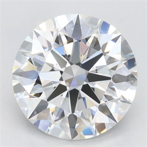 Picture of Lab Grown Diamond 3.05 Carats, Round with Ideal Cut, E Color, IF Clarity and Certified by IGI