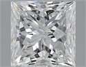 Natural Diamond 1.70 Carats, Princess with  Cut, F Color, SI2 Clarity and Certified by GIA