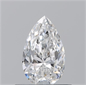 Natural Diamond 0.50 Carats, Pear with  Cut, E Color, VS1 Clarity and Certified by GIA