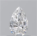 Natural Diamond 0.50 Carats, Pear with  Cut, E Color, VS1 Clarity and Certified by GIA