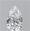 Natural Diamond 0.56 Carats, Pear with  Cut, E Color, VS2 Clarity and Certified by GIA