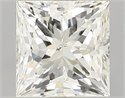 Natural Diamond 0.80 Carats, Princess with  Cut, L Color, SI1 Clarity and Certified by GIA