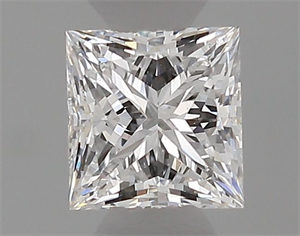Picture of Natural Diamond 0.35 Carats, Princess with  Cut, E Color, SI1 Clarity and Certified by GIA