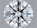 Lab Grown Diamond 1.08 Carats, Round with Ideal Cut, D Color, VVS2 Clarity and Certified by IGI