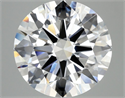Lab Grown Diamond 5.08 Carats, Round with Ideal Cut, F Color, VVS2 Clarity and Certified by IGI