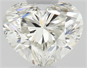 Natural Diamond 0.50 Carats, Heart with  Cut, J Color, VVS1 Clarity and Certified by GIA