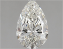 Natural Diamond 1.20 Carats, Pear with  Cut, H Color, SI2 Clarity and Certified by HRD