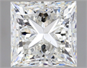 Natural Diamond 1.20 Carats, Princess with  Cut, I Color, SI1 Clarity and Certified by GIA