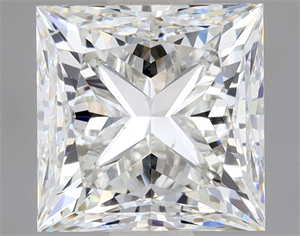 Picture of Natural Diamond 1.20 Carats, Princess with  Cut, I Color, SI1 Clarity and Certified by GIA