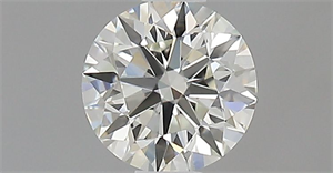 Picture of Natural Diamond 0.50 Carats, Round with Excellent Cut, I Color, IF Clarity and Certified by IGI