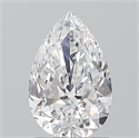 Natural Diamond 1.01 Carats, Pear with  Cut, D Color, SI2 Clarity and Certified by GIA