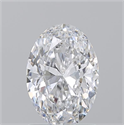 Natural Diamond 1.20 Carats, Oval with  Cut, D Color, SI2 Clarity and Certified by GIA