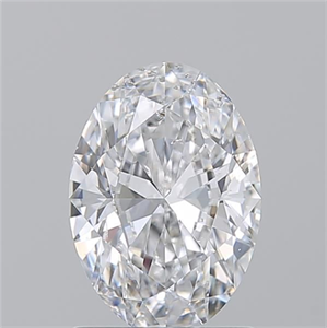 Picture of Natural Diamond 1.20 Carats, Oval with  Cut, D Color, SI2 Clarity and Certified by GIA