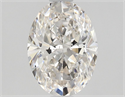 Natural Diamond 1.01 Carats, Oval with  Cut, H Color, SI1 Clarity and Certified by GIA