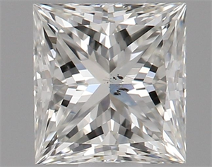 Picture of Natural Diamond 0.51 Carats, Princess with  Cut, I Color, SI1 Clarity and Certified by GIA