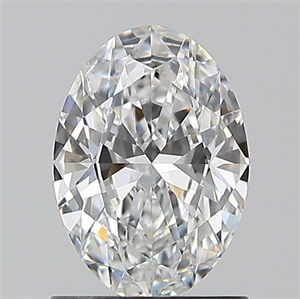 Picture of Natural Diamond 1.01 Carats, Oval with  Cut, E Color, VVS1 Clarity and Certified by GIA