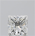 Diamante Natural 1.01 quilates, Princesa , Color H, claridad VVS2 y certificado GIA