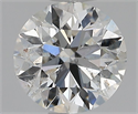 Natural Diamond 1.00 Carats, Round with Excellent Cut, H Color, I1 Clarity and Certified by GIA