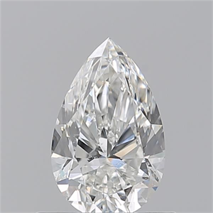 Foto Diamante Natural 0.70 quilates, De pera , Color G, claridad SI2 y certificado GIA de