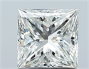Natural Diamond 1.01 Carats, Princess with  Cut, H Color, VS1 Clarity and Certified by GIA