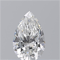 Natural Diamond 0.50 Carats, Pear with  Cut, F Color, VS2 Clarity and Certified by GIA