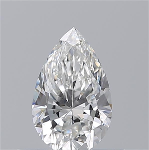 Picture of Natural Diamond 0.50 Carats, Pear with  Cut, F Color, VS2 Clarity and Certified by GIA