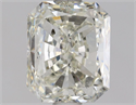 Natural Diamond 1.50 Carats, Radiant with  Cut, K Color, SI2 Clarity and Certified by GIA