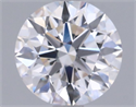 Lab Grown Diamond 1.04 Carats, Round with Ideal Cut, D Color, VVS2 Clarity and Certified by IGI