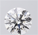 Lab Grown Diamond 3.50 Carats, Round with Ideal Cut, F Color, VVS2 Clarity and Certified by IGI