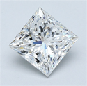 Natural Diamond 1.51 Carats, Princess with  Cut, E Color, VS1 Clarity and Certified by GIA