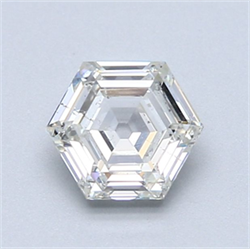 Picture of Natural Diamond 0.94 Carats, HEXAGONAL with  Cut, G Color, SI2 Clarity and Certified by GIA