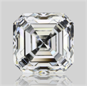 Natural Diamond 1.51 Carats, Asscher with  Cut, I Color, VVS1 Clarity and Certified by GIA