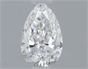 Natural Diamond 0.40 Carats, Pear with  Cut, D Color, VVS2 Clarity and Certified by GIA