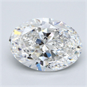 Natural Diamond 4.51 Carats, Oval with  Cut, F Color, VS2 Clarity and Certified by GIA