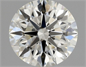 Diamante Natural 0.52 quilates, Redondo , Color J, claridad IF y certificado GIA
