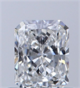 Diamante Natural 0.54 quilates, Radiante , Color E, claridad IF y certificado GIA