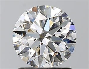 Foto Diamante Natural 1.42 quilates, Redondo , Color H, claridad IF y certificado GIA de