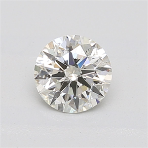 Picture of Natural Diamond 0.70 Carats, Round with Excellent Cut, J Color, I1 Clarity and Certified by GIA