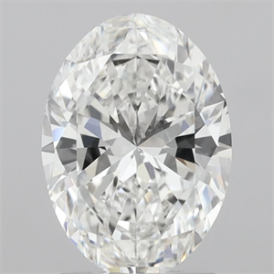 Foto Diamante Natural 2.00 quilates, Ovalado , Color F, claridad IF y certificado GIA de