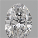 Natural Diamond 0.21 Carats, Oval with  Cut, D Color, VS2 Clarity and Certified by IGI