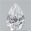 Natural Diamond 0.50 Carats, Pear with  Cut, D Color, VVS1 Clarity and Certified by GIA