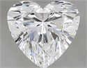 Natural Diamond 1.51 Carats, Heart with  Cut, D Color, SI1 Clarity and Certified by GIA