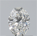 Natural Diamond 0.50 Carats, Oval with  Cut, F Color, VS1 Clarity and Certified by GIA